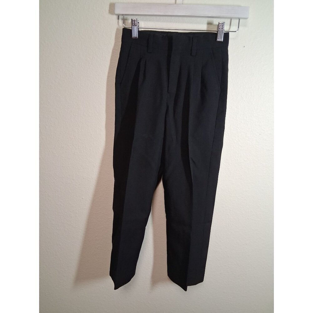 Vittorino Dress Pants Formal Business Slacks Trousers Black Boys Size 6